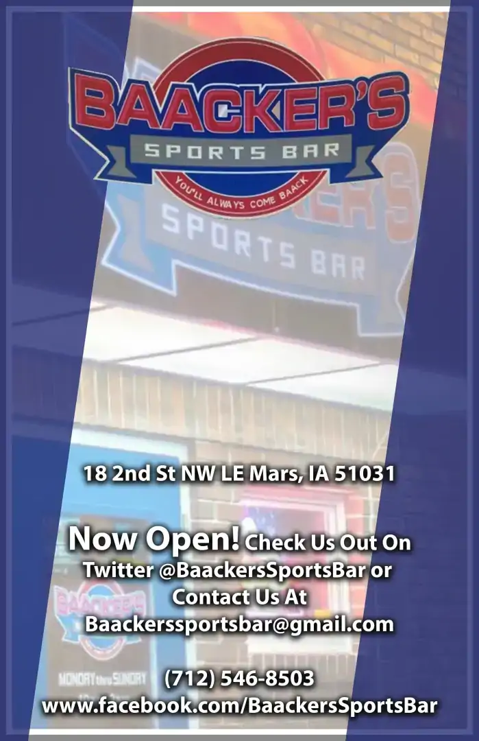 Baacker's Sports Bar advertisement