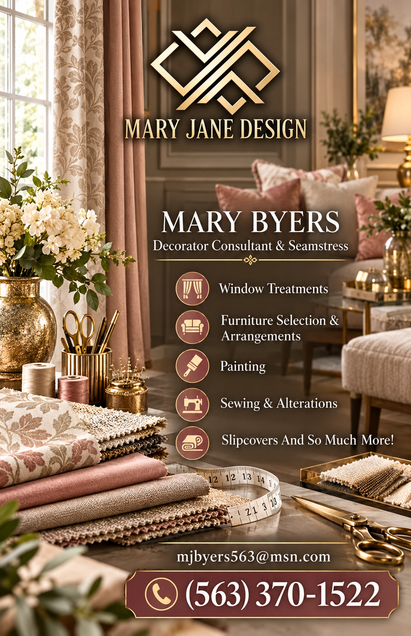Mary Janes Design advertisement